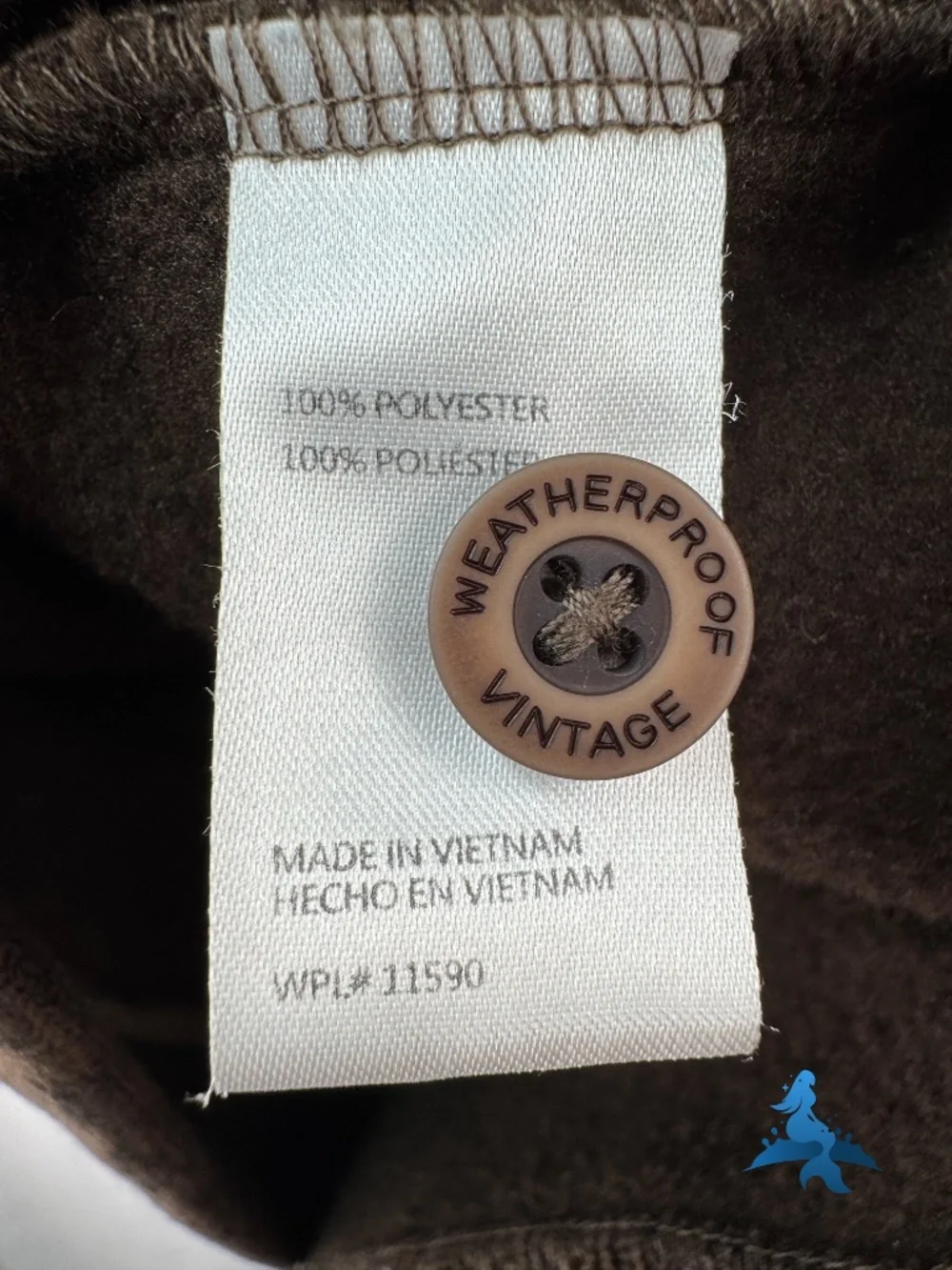 1305 Weatherproof Vintage Mock Neck Henley Sweater Pullover – XL – Brown - Picture 14 of 15